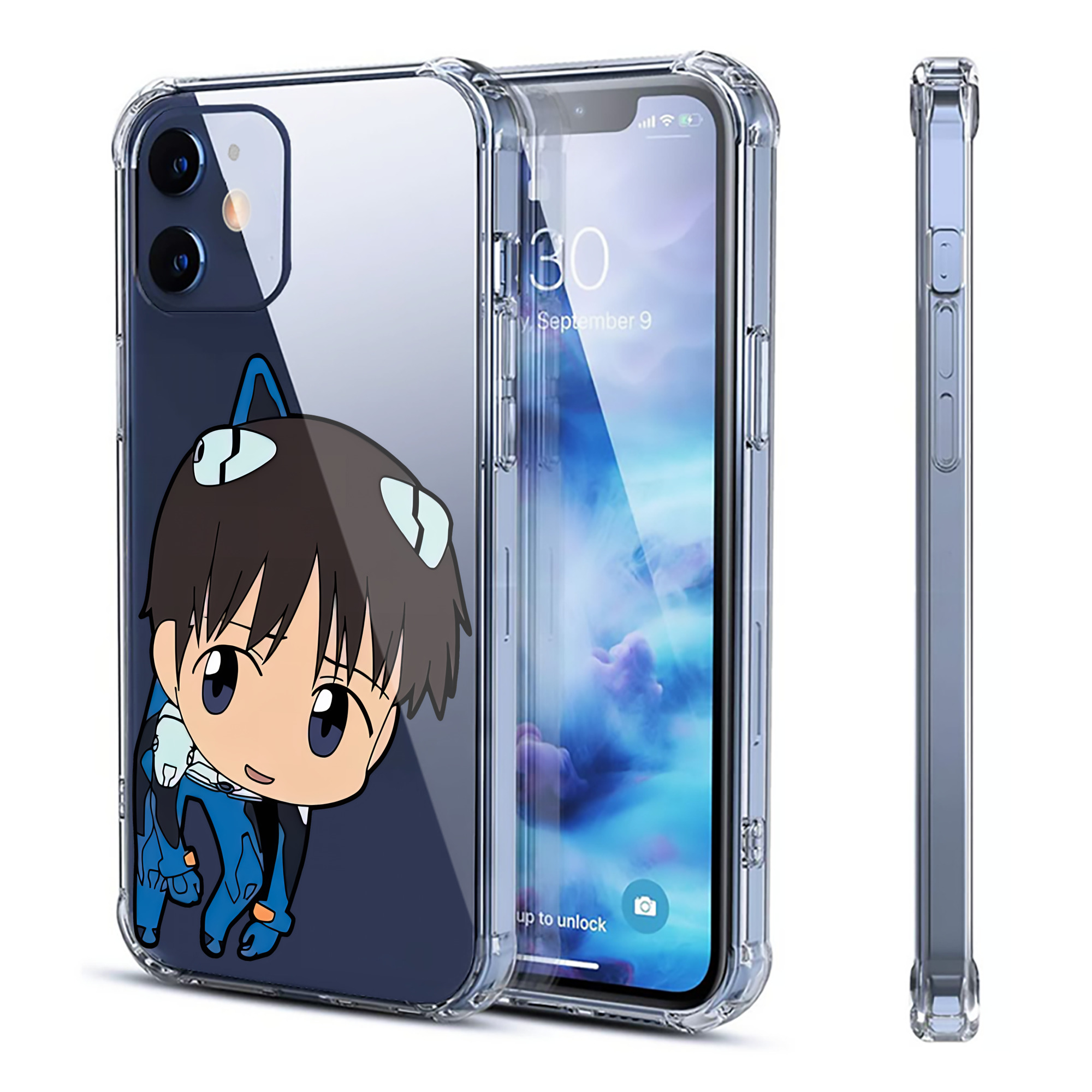 （画像用） EVA 新世紀エヴァンゲリオン 【iPhone 12シリーズ対応】透明スマホケース（クリアソフトケース）